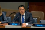 Permanent Representative of Vietnam to the United Nations (UN) Ambassador Dang Hoang Giang speaks at a discussion of the UN General Assembly’s Committee on Disarmament and International Security (Committee 1) on October 8. (Photo: VNA)