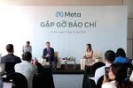 Meta’s President of Global Affairs Nick Clegg speaks to the press during the tech conference Innovate Vietnam 2024 in Hanoi on October 1. (Photo: VNA)