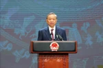 Party General Secretary and President To Lam speaks at the event (Photo: VNA)