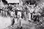 Soldiers of the Vietnam - Laos combatant alliance in the resistance war against France in 1950 (File photo: VNA)