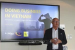 Roger Chantillon, CEO of Ahlers Logistics, talks about business opportunities in Vietnam at the workshop on June 6. (Photo: VNA)