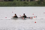 Athletes undergo training at the rowing training centre in Thuy Nguyen district, Hai Phong city. (Photo: VNA)
