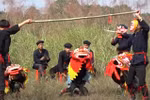 Ethnic minority preserving lion-cat dance