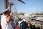 Sailing Ship 286-Le Quy Don on way to Singapore for friendly visit
