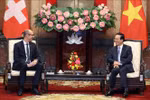 Vietnam wishes to boost all-around ties with Switzerland: President