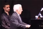 Russian pianists Vladimir Ashkenazy and his son Vovka.