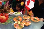 Dishes at Canadian stall. Photo: VOV
