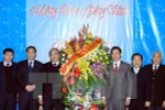 Deputy Prime Minister Nguyen Xuan Phuc extended Christmas greetings to the Evangelical Church of Vietnam (North). Photo: VNA