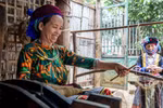 Linen weaving by Mong ethnic minority women in Ha Giang