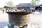 Nguyen-dynasty bronze cauldrons in Hue Imperial Citadel