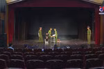 Theatre stage lights up again