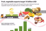 Fruit, vegetable exports target 10 billion USD