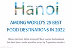 Hanoi among world’s 25 best food destinations