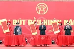 President attends pen-brush opening ceremony at Nguyen Trai memorial site