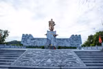 The temple that rests on the mountain, overlooks the sea