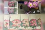 Young artists revive silk paintings