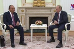 President holds talks with Russian counterpart