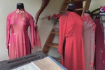 Vietnamese traditional dress on display at museum