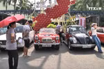 Vintage vehicles on display in Ho Chi Minh City