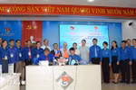 The Da Nang chapter of the Ho Chi Minh Communist Youth Union (HCMCYU) and the Salavan chapter of the Lao People’s Revolutionary Youth Union signs a memorandum of understanding (MoU) on cooperation for 2024-2029 period on July 17. (Photo: VNA)