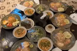 Photos of food in the room where the murder-suicide occurred showed that some plates had their plastic wrap removed. (Photo: VietnamPlus)