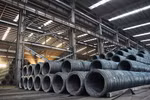 Hot rolled coils in storage at a facility in the northern province of Ha Nam. (Photo: VNA)