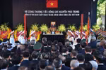 At the burial ceremony for General Secretary of the Central Committee of the Communist Party of Vietnam Nguyen Phu Trong. (Photo: VNA)