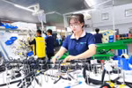Production at HanYang Electronic Vietnam Co., Ltd. (Photo: laodong.vn)