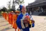 Neu pole erected at Hue Imperial Citadel to mark beginning of Tet