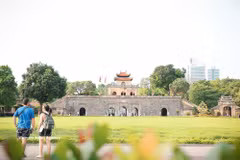 Thang Long Imperial Citadel, a historical attraction drawing large crowds during holidays. (Photo: VNA) 