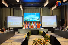 The meeting of the Steering Committee for Capacity Building Initiatives to Support ASEAN Financial Integration (SCCB) in Quang Ninh province (Photo: Quang Ninh Newspaper)