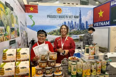 Danny Green JSC showcases unique products made from high-quality Vietnamese agricultural ingredients. (Photo: VNA) 