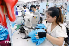 Garment exports (Photo: VNA)