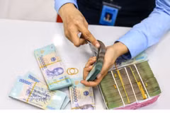 The daily reference exchange rate is set at 25,610 VND/USD on August 28. (Photo: VNA)