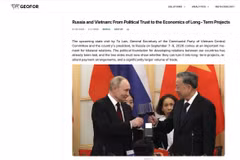 The article published in English by the Geofor geopolitical analysis centre (Photo published by VNA) 