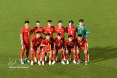 Vietnam's U23 team secure a quarterfinal berth at ASIAD 2026. (Photo: VNA)