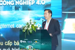 Lieutenant Colonel Nguyen Dinh Do Thi of the Department of Cybersecurity and High-Tech Crime Prevention under the Ministry of Public Security speaks at a discussion session. (Photo: VNA) 