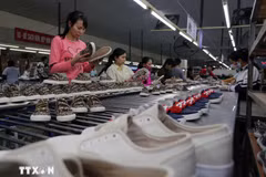 The EVFTA offers major opportunities for Vietnam’s footwear and leather goods industry to expand exports to the EU market. (Photo: VNA)