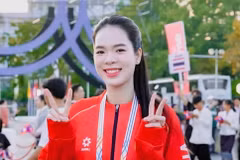 The 20th ASIAD will be the second time Le Thanh Thuy has the honour to carry the flag for Vietnam’s sports delegation. (Photo: Volleyball Federation of Vietnam)