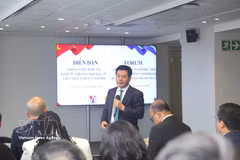 National Assembly Vice President Nguyen Hong Dien directly answers questions from South African businesses on administrative reform and Vietnam’s investment environment. (Photo: VNA)