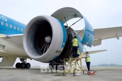 Vietnam Airlines gradually integrates sustainable solutions into regular flight operations. (Photo: Published by VNA) 