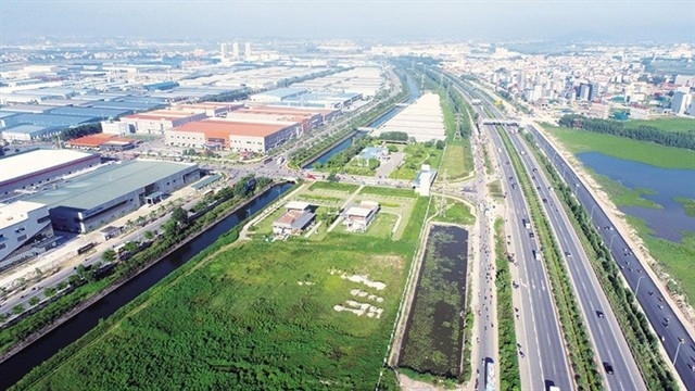 The project covers an area of 197.1 hectares with a total investment capital of 2.8 trillion VND. (Photo: baochinhphu.vn)