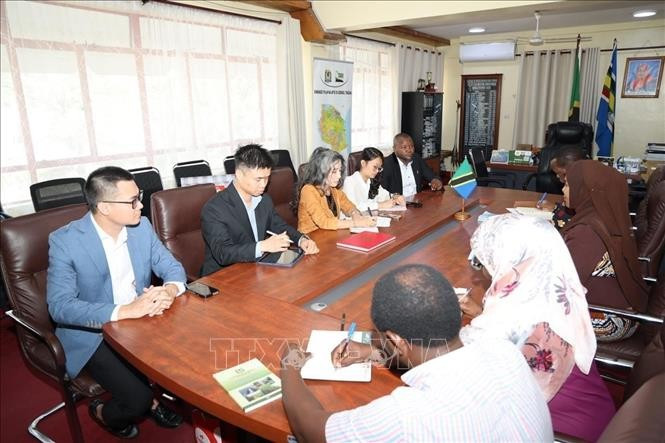 Vietnamese Ambassador to Tanzania Vu Thanh Huyen meets with Regional Commissioner of Tanga region Batilda Salha Burian. (Photo courtesy of Vietnamese Embassy in Tanzania)