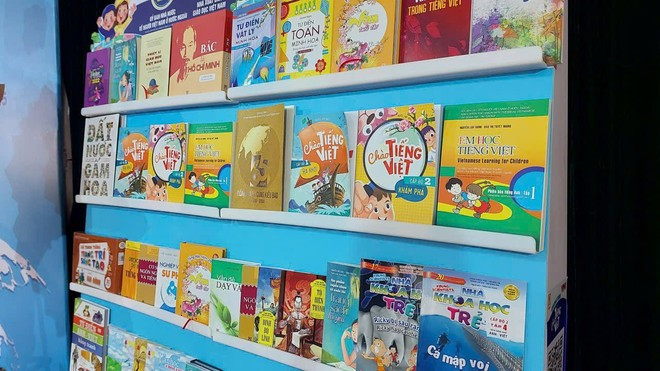 Several book titles used for teaching Vietnamese language to children of overseas Vietnamese. (Photo: VNA)