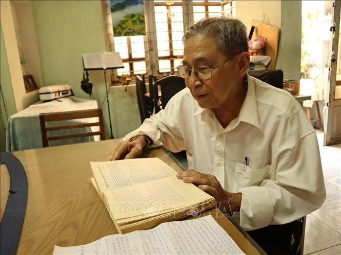 Journalist Nguyen Thanh Ben, a former reporter for the Liberation Press Agency. (Photo: VNA)