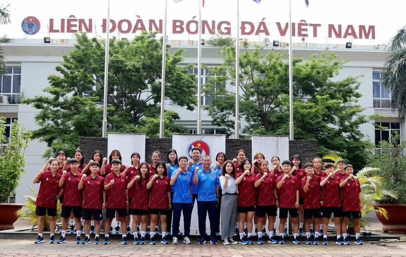 The national U20 women’s football team (Photo: VFF)