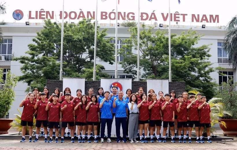 The national U20 women’s football team (Photo: VFF)