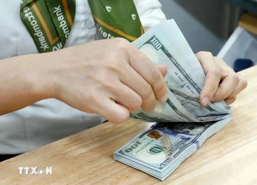 The State Bank of Vietnam sets daily reference exchange rate for the US dollar at 24,332 VND/USD on January 7. (Photo: VNA)