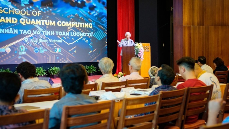 The Vietnam summer school of artificial intelligence (AI) and quantum computing (VSAIQC) opens in Gia Lai province on August 18. (Photo: Nhandan.vn)