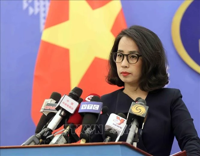 Spokesperson of the Vietnamese Ministry of Foreign Affairs Pham Thu Hang. (Photo: VNA)